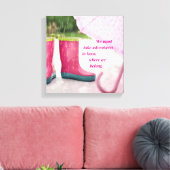 Adventures Rain canvas Art nemen (Insitu (Woonkamer))