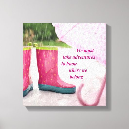 Adventures Rain canvas Art nemen Afdruk (Voorkant)