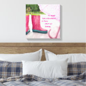 Adventures Rain canvas Art nemen Afdruk (Insitu (Slaapkamer))