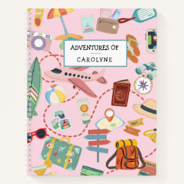Adventures Travel Journal Custom Text Notitieboek
