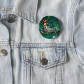 Adventurine Mermaid Ronde Button 5,7 Cm (In situ)