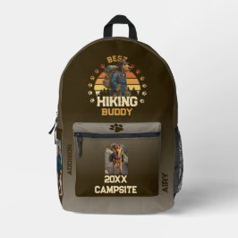 Adventurous Airedale Hiker Wilderness Explorer Bedrukte Rugzak
