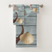 Adventurous Blue en White Beach House Bad Handdoek (Insitu)