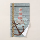 Adventurous Blue en White Beach House Bad Handdoek (Handdoek)