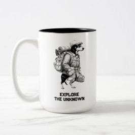 Adventurous Dachshund Hiker Home Is Where My Pack Tweekleurige Koffiemok