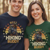 Adventurous Irish Water Spaniel Hiker Wilderness T-shirt