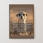 Adventurous Meerkat Living Button (Voorkant)