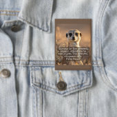 Adventurous Meerkat Living Button (Insitu)