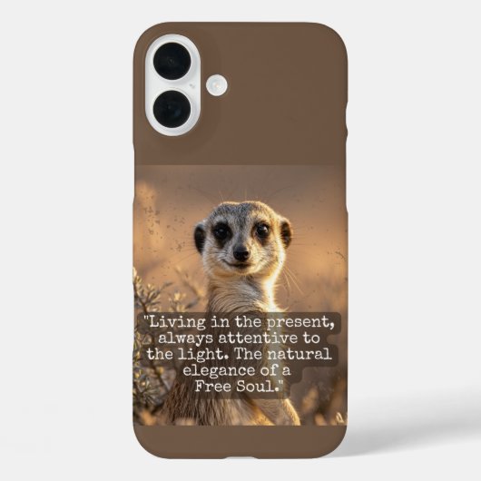 Adventurous Meerkat Living Case-Mate iPhone Case (Achterkant)