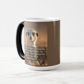 Adventurous Meerkat Living Magische Mok (Voorkant links)