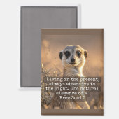 Adventurous Meerkat Living Magneet (Voorkant / Achterkant)