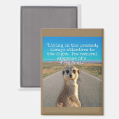 Adventurous Meerkat Living Magneet (Voorkant / Achterkant)