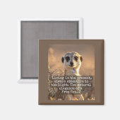 Adventurous Meerkat Living Magneet (Voorkant / Achterkant)