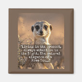 Adventurous Meerkat Living Magneet (Voorkant)