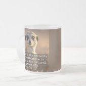 Adventurous Meerkat Living Matglas Koffiemok (Voorkant links)