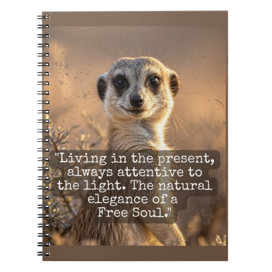 Adventurous Meerkat Living Notitieboek (Voorkant)