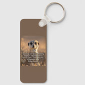 Adventurous Meerkat Living Sleutelhanger (Achterkant)