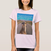 Adventurous Meerkat Living T-shirt (Voorkant)