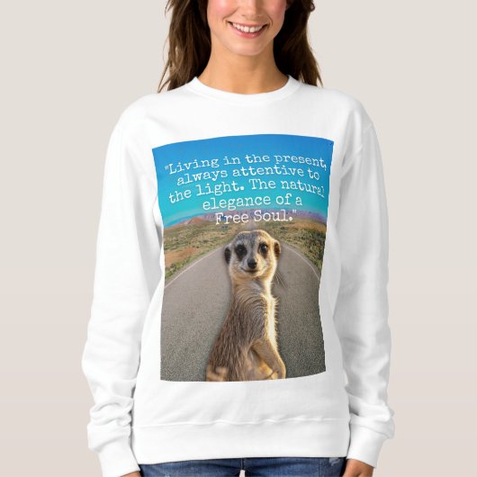 Adventurous Meerkat Living Trui (Voorkant)