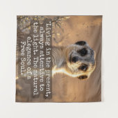 Adventurous Meerkat Living Wandkleed (Voorkant (horizontaal))