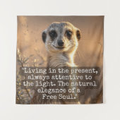 Adventurous Meerkat Living Wandkleed (Voorkant)