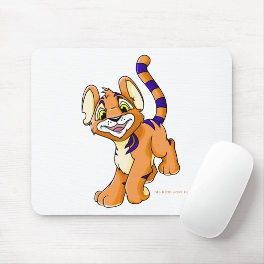 Adventurous oranje Kougra Muismat (Met muis)