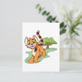 Adventurous oranje Kougra op Mystery Island Briefkaart (Staand voorkant)