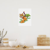Adventurous oranje Kougra op Mystery Island Poster (Keuken)