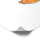 Adventurous oranje Kougra Poster (Hoek)