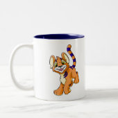 Adventurous oranje Kougra Tweekleurige Koffiemok (Links)