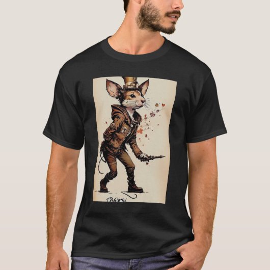 adventurous rat vintage t-shirt (Voorkant)