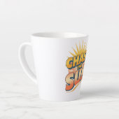 Adventurous Travel and Sunshine Slogan Latte Mok (Linkerhoek)