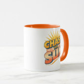 Adventurous Travel and Sunshine Slogan Mok (Voorkant rechts)