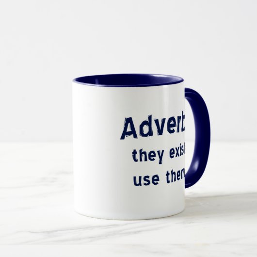 Adverbs bestaat Mok (Voorkant rechts)
