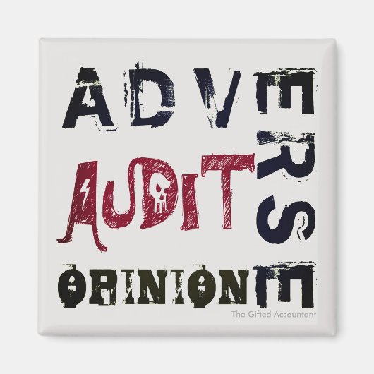 "Adverse Audit Opinion" Magneet (Voorkant)