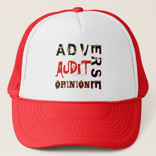 "Adverse Audit Opinion" Trucker Pet (Voorkant)