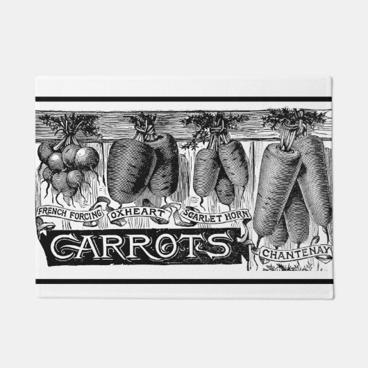 Advert 4 vintage carrots deurmat (Voorkant)