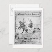 Advert voor Levi Strauss & Co., c.1900 (litho) Briefkaart (Voorkant / Achterkant)
