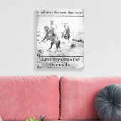 Advert voor Levi Strauss & Co., c.1900 (litho) Canvas Afdruk (Insitu (Woonkamer))
