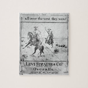 Advert voor Levi Strauss & Co., c.1900 (litho) Legpuzzel