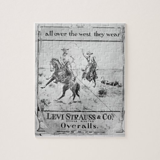 Advert voor Levi Strauss & Co., c.1900 (litho) Legpuzzel (Verticaal)