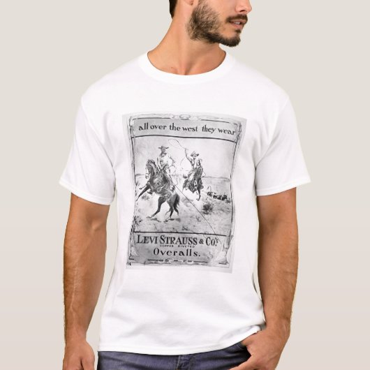 Advert voor Levi Strauss & Co., c.1900 (litho) T-shirt (Voorkant)