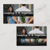 Adverteer Dating Constant Agency Couples Visitekaartje (Voorkant / Achterkant)
