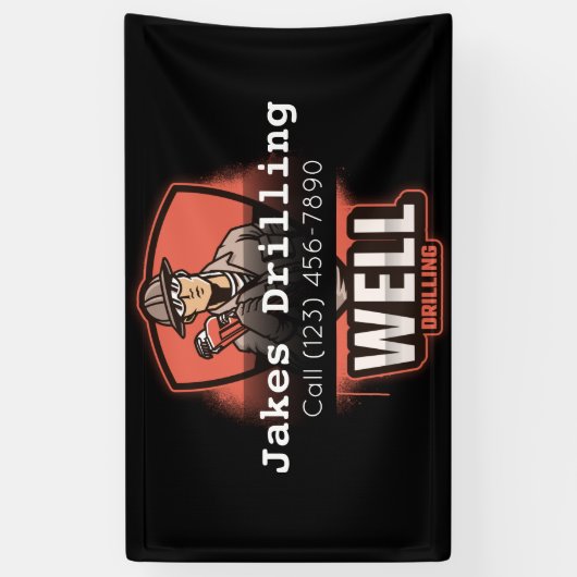 Adverteer goed boorlende banner (Verticaal)