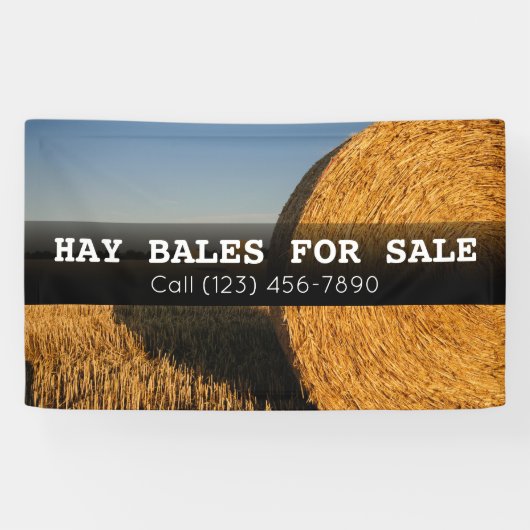 Adverteer Hay Bales voor de BedrijfsBanner van het Spandoek (Horizontaal)