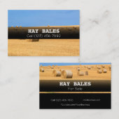 Adverteer Hay Bales voor het Visitekaartje van het (Voorkant / Achterkant)