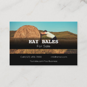 Adverteer Hay Bales voor het Visitekaartje van het