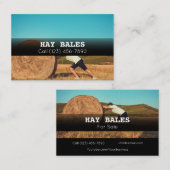 Adverteer Hay Bales voor het Visitekaartje van het (Voorkant / Achterkant)