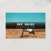 Adverteer Hay Bales voor het Visitekaartje van het (Voorkant)