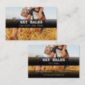 Adverteer Hay Bales voor het Visitekaartje van het (Voorkant / Achterkant)